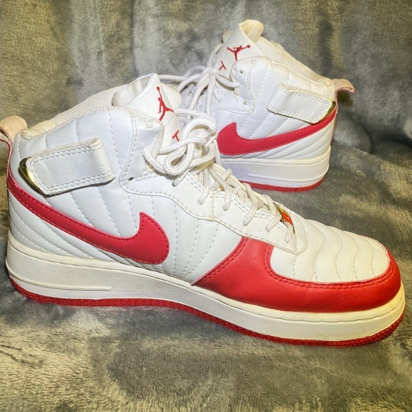 RARE Nike Air Jordan fusion best of both worlds af7 red and white 2007 - Picture 14 of 15